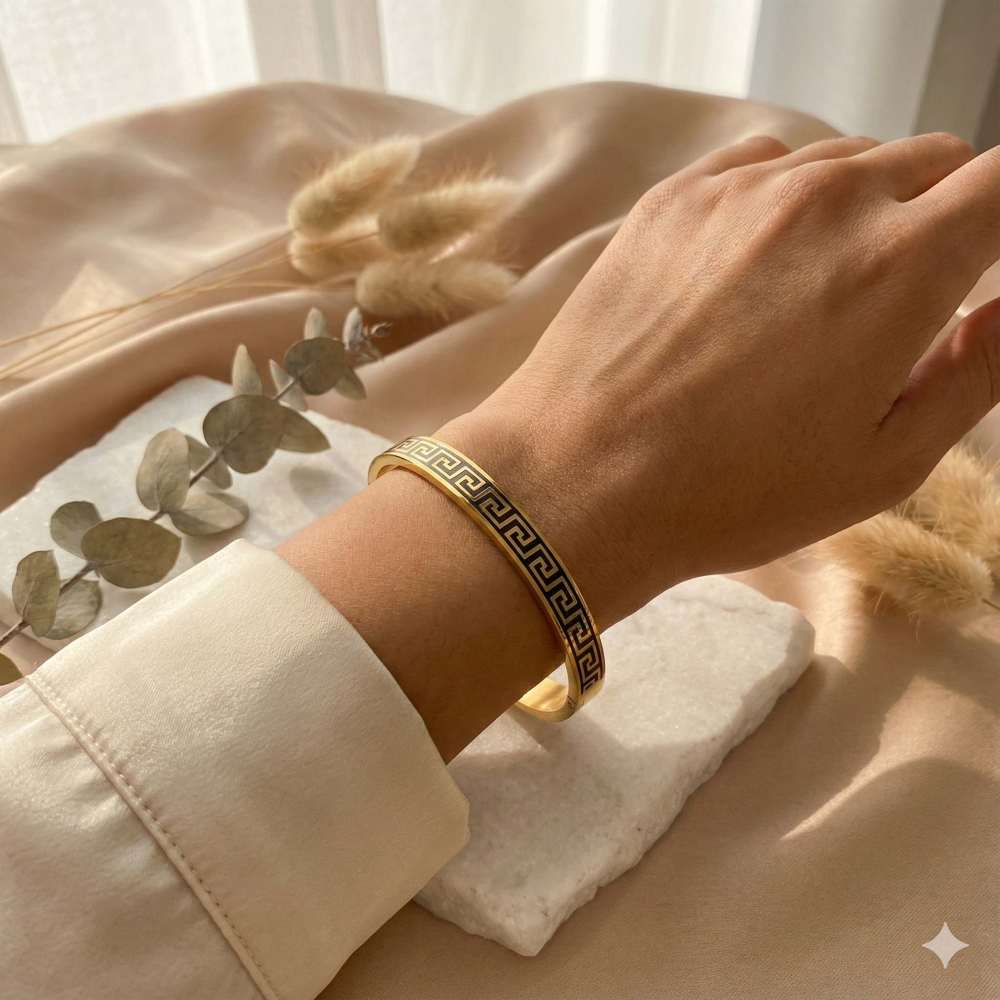 Versace Style-Golden Bangle