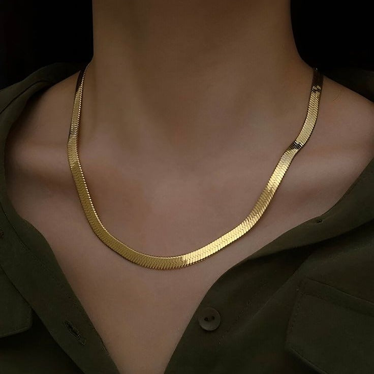 The Liquid Gold - Snake Chain Necklace