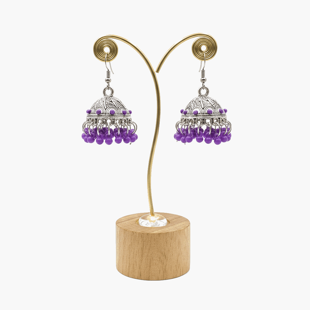The Heirloom-Traditional Beaded-Jhumka Earrings
