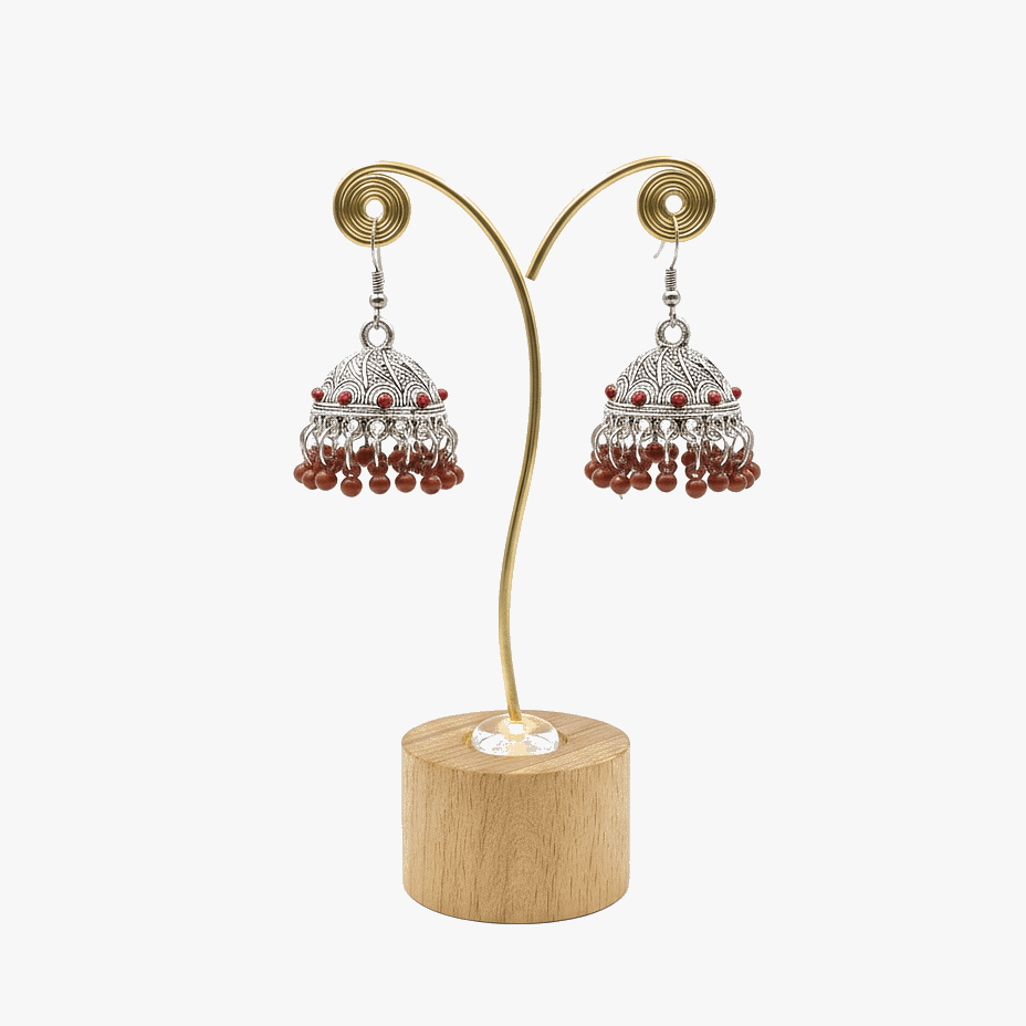 The Heirloom-Traditional Beaded-Jhumka Earrings