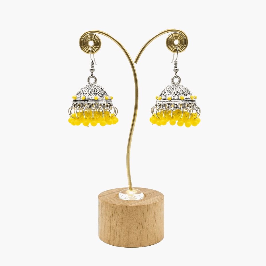 The Heirloom-Traditional Beaded-Jhumka Earrings