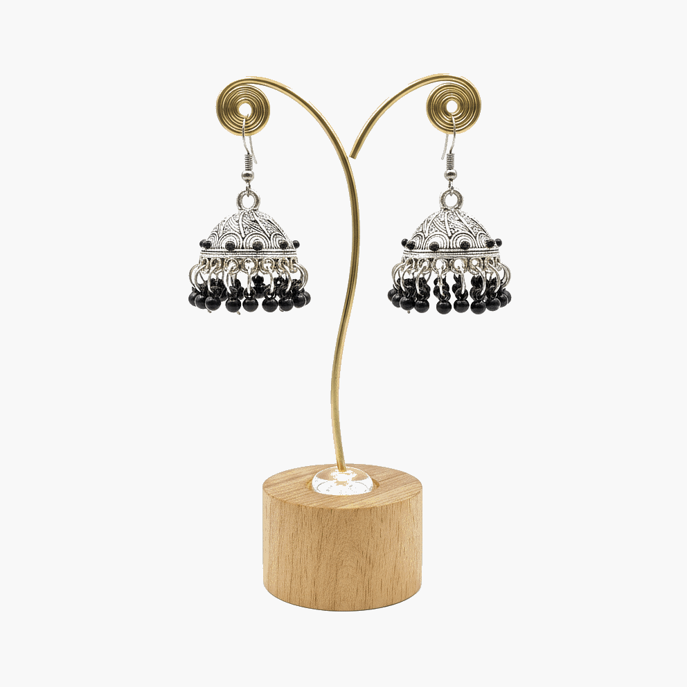The Heirloom-Traditional Beaded-Jhumka Earrings