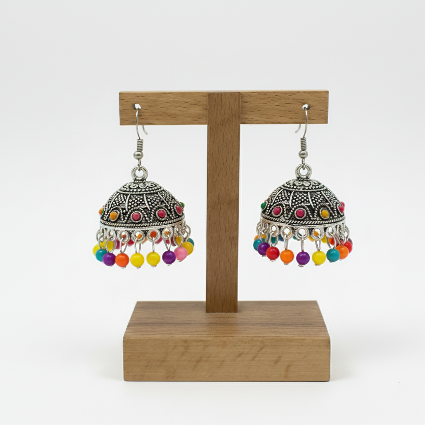 The Traditional Jhumkas - Beaded Drop Earrings