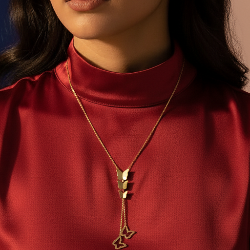 The Flutter Lariat Drop-Necklace