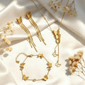 Golden Tone Butterfly Trio Set