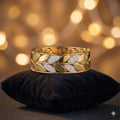 Golden Leaf Luxury Cuff Bangle