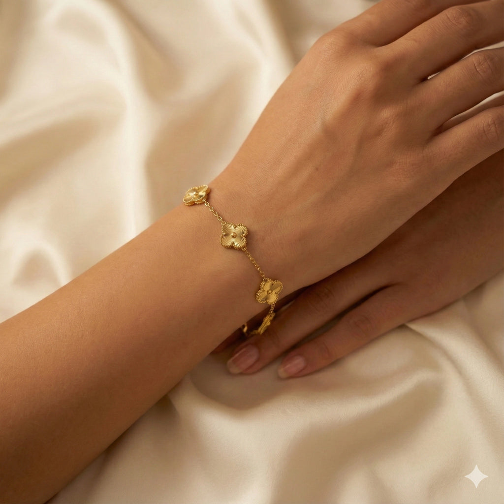 Golden Clover Bracelet