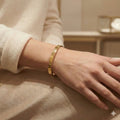Luxury Golden Screw Bangle