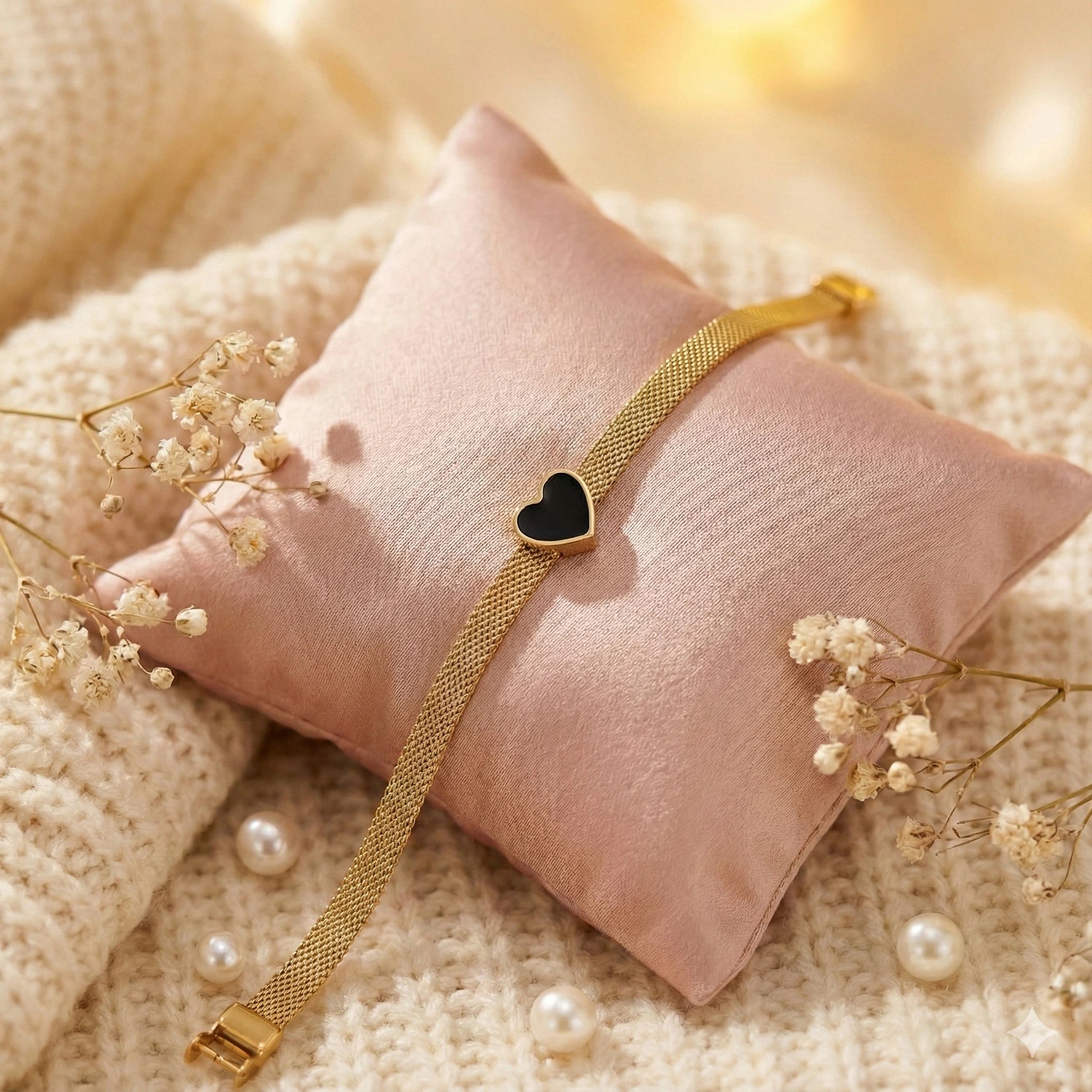 Milan Heart Mesh Bracelet