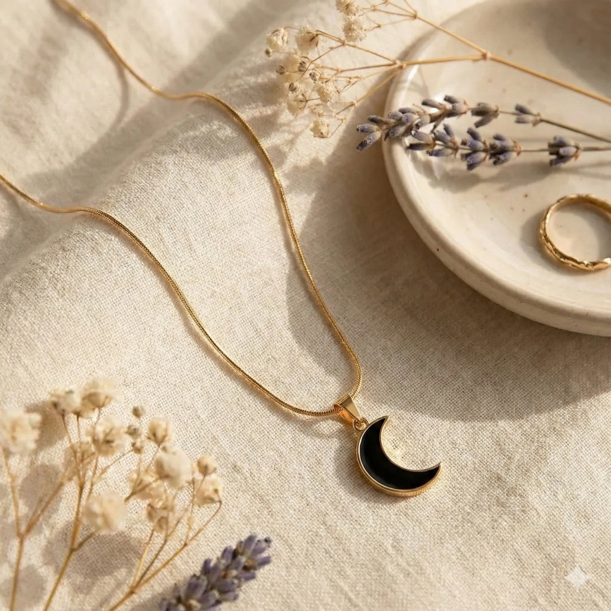 The Immortal-Mystique Crescent-Moon Pendant