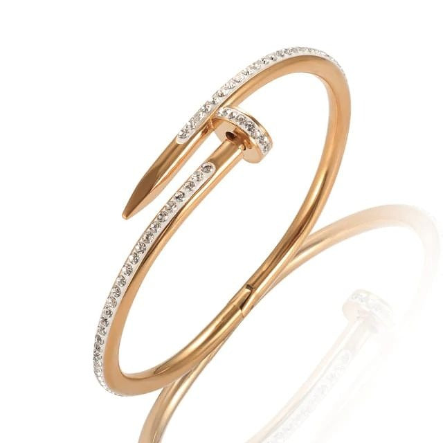 The Luxe Artisan - Pavé Nail Bangle