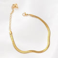 Golden Snake-Chain Bracelet